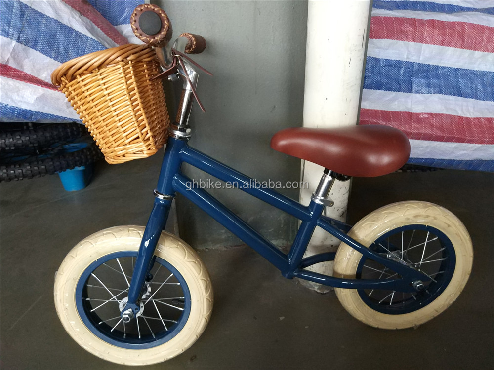 Steel Fork Material Banwood Retro Kids Balance Bike 12 Customize and with 12 Inch