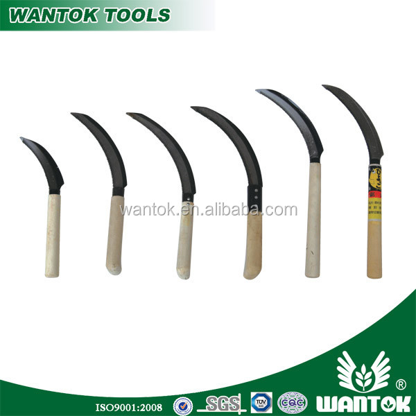 7" SI206G Sickles with Wood Handle and Carbon Steel Blade Material in 2023