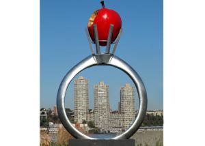 China Park Garden Decoration Stainless Steel Modern Monumental Sculptures wholesale