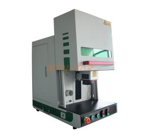 China Plastic Industrial Fiber Laser Marking Machine 120W 1064nm Wavelength wholesale