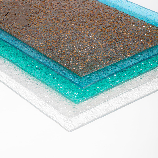 1.6mm-18mm Thickness Crystal Embossed Polycarbonate Sheet For Upholster Skylight