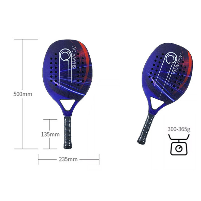 Fitness Beach Tennis Racket Carbon Fiber Eva17 18K Carbon Raquete De Padel