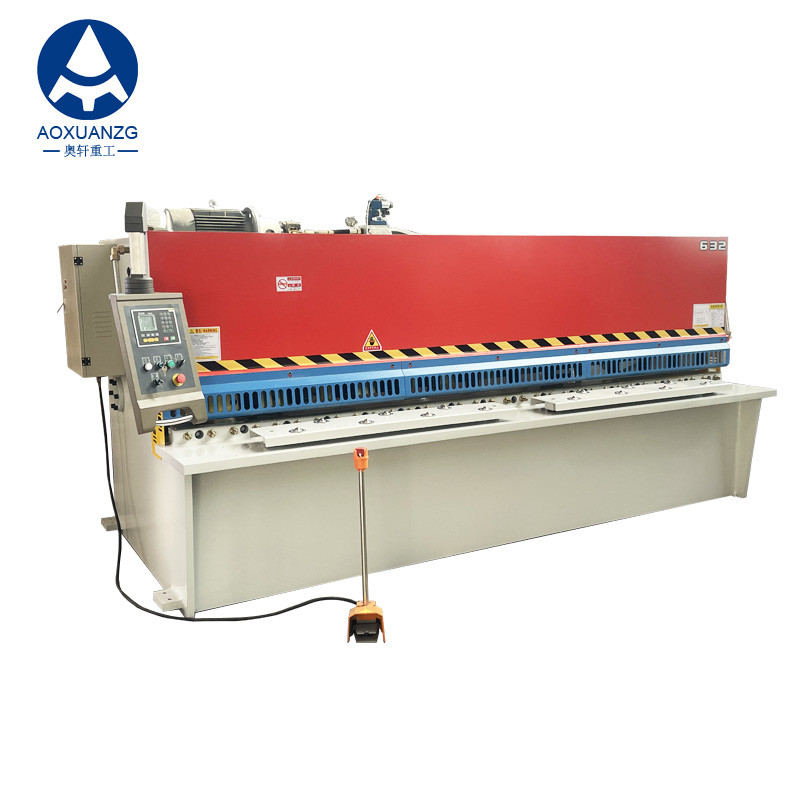 E21S Controller Hydraulic Shearing Machine Manual Blade Gap Adjustment Adjustable Shearing Angle 6mm
