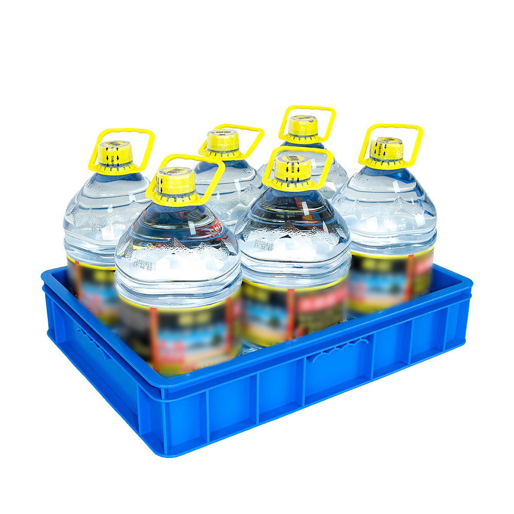 Efficiently Stacked Plastic Stackable Crates for Storage NO Foldable Space-saving