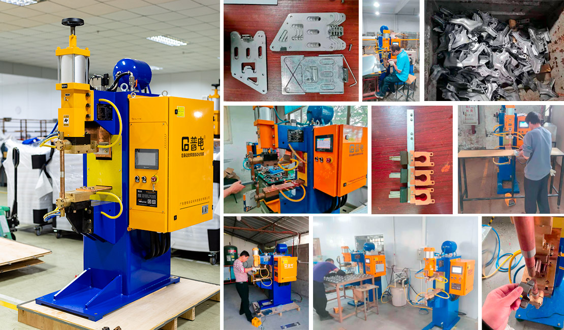 1mm Filter Screen SS Spot Point Welding Machine 1000HZ 12000N