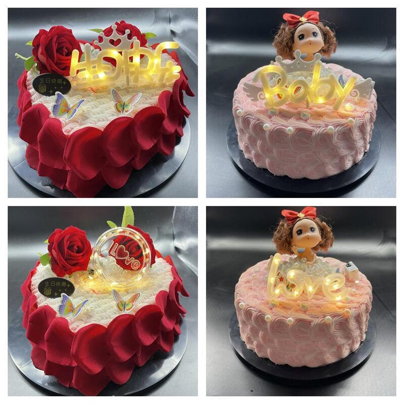 8 Modes LED Cake Light for Holiday Happy Birthday Wedding Garden Christmas Decoration