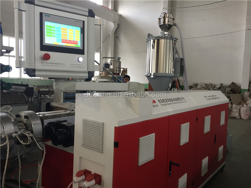 Customized HDPE Pipe Machine 380V / 415V HDPE Extruder Machine 80kw Tractor Speed 4-12m/Min