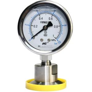 China Mc YNTP-60BF Diaphragm-seal Pressure Gauge Pressure Gauge 40mm wholesale