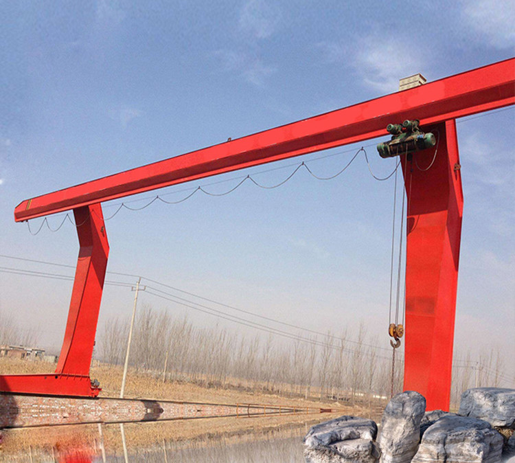 L Type Single Girder Goliath Gantry Crane Outdoor Box Structured For Workshop