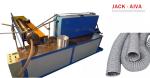 PVC Coated Fiber Glass Flexible Duct Machine 0.25mm