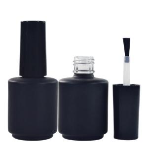 China 10ml Black Nail Polish Bottle Gel 7.6*3,2cm With Screw Cap wholesale
