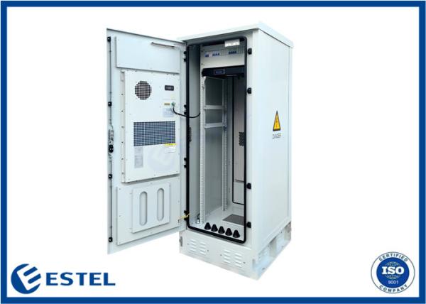 IP55 Waterproof Outdoor Telecom Cabinet 32U 19 Inch Two Doors 1500W Air