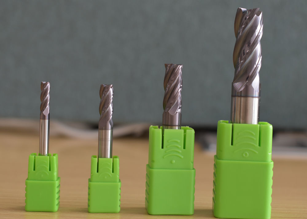 Flat 4 Flute HRC 55 Degree Solid Carbide End Mill