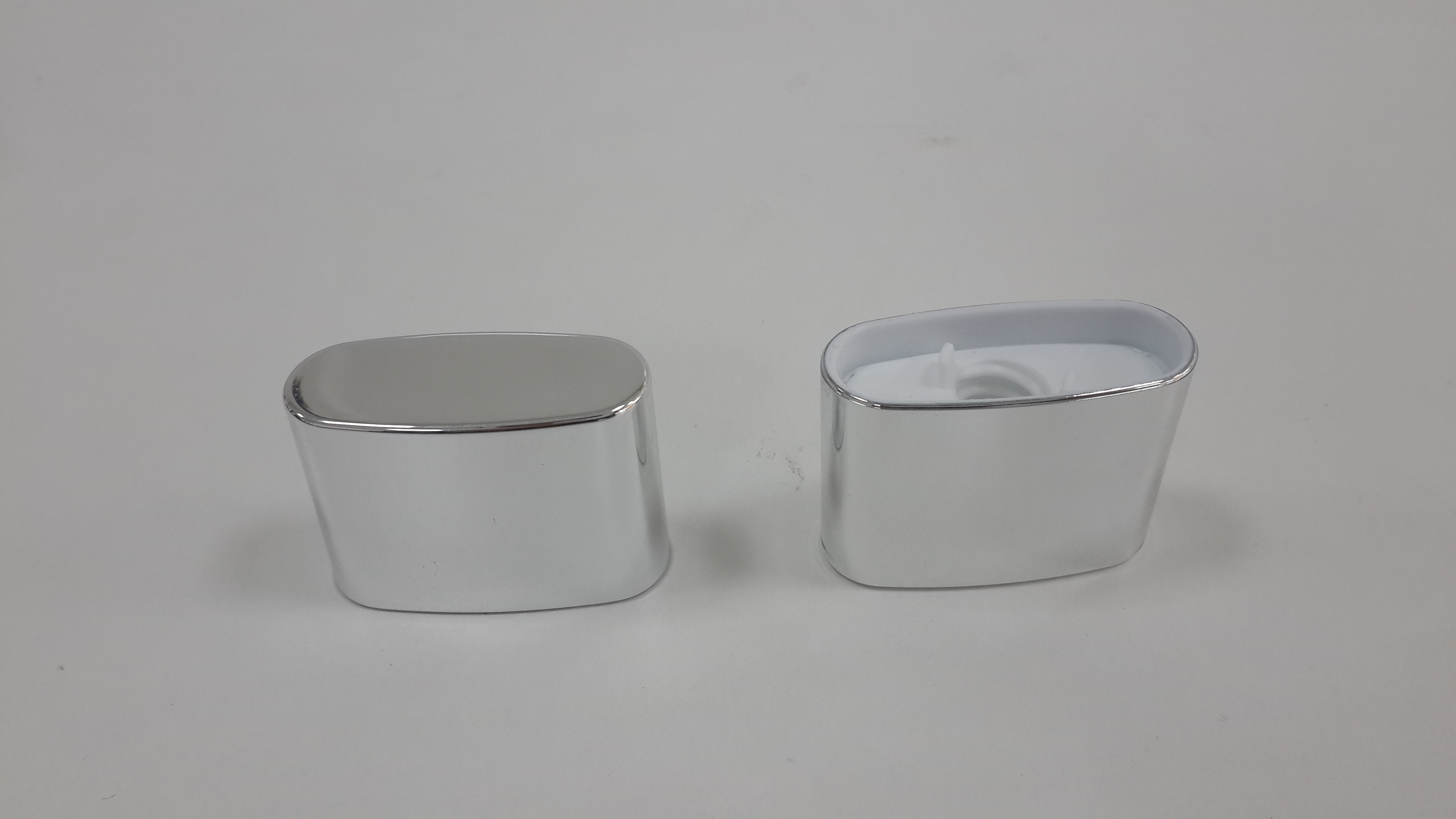 GMP Glossy Coating Aluminum Barrier Flat Oval Tube, Cosmetic Packaging for BB cream, wrinkle serum