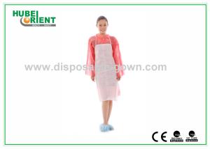 China 40g/m2 Nonwoven Disposable Sleeveless Apron for Food Processing wholesale