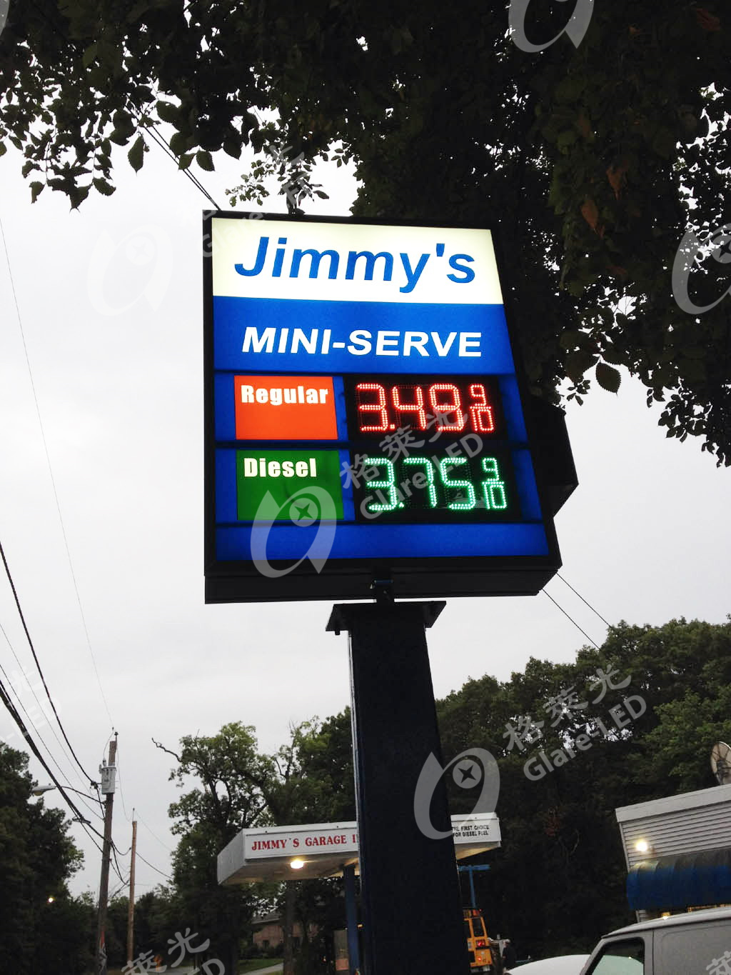 Photo Media Resolution None 60inch Led Gas Station Signs For Petrol Station 8.88 9/10