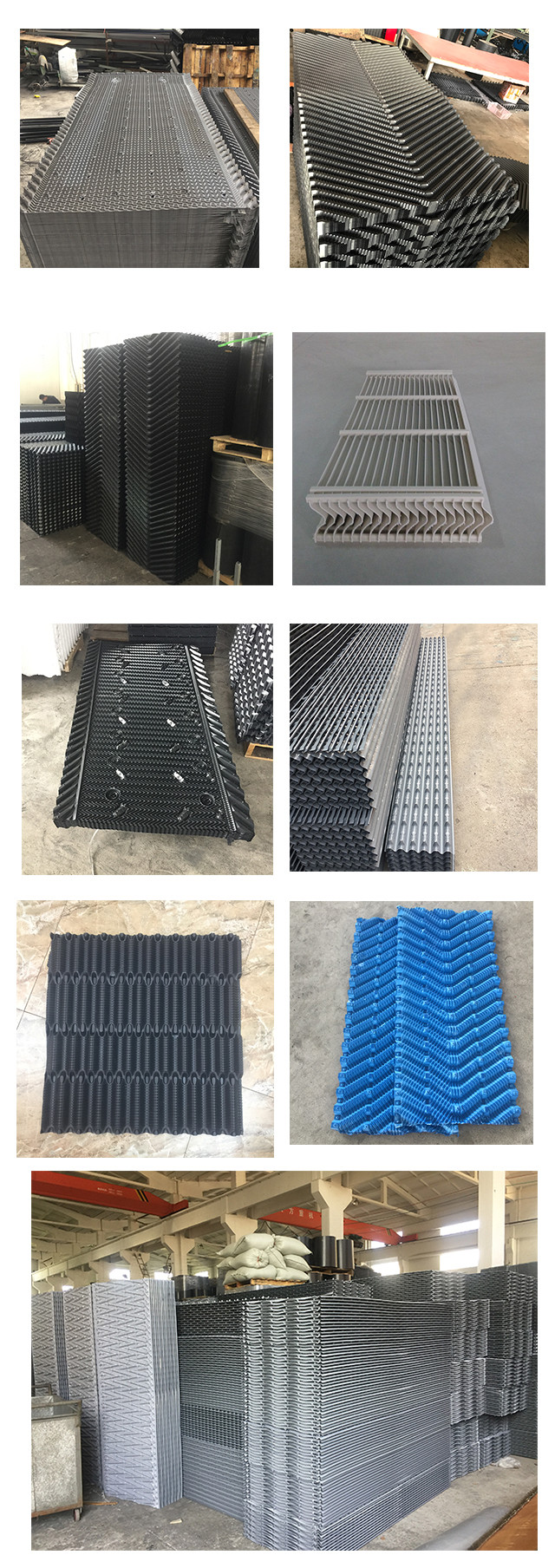 Cross Flow International Cooling Tower Fill Pvc Heat Transfer Media