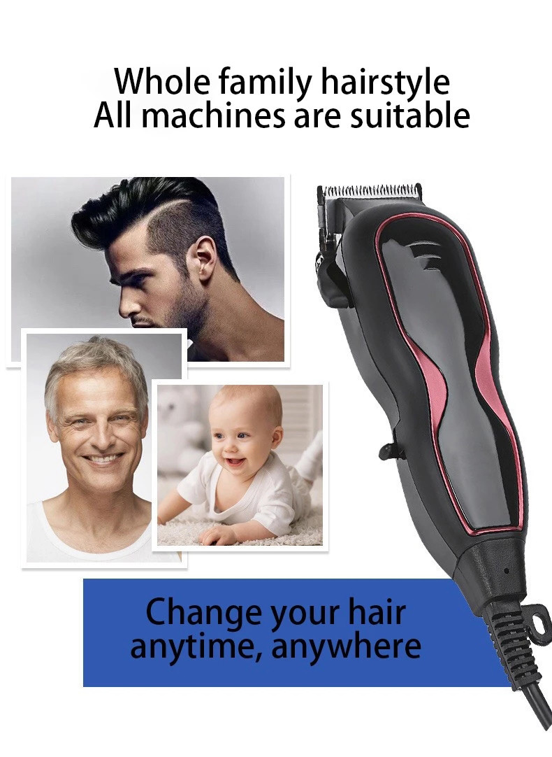 6 In 1 Electric Facial Hair Shaver Titanium Black Safety Rechargeable Hair Trimmer