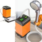 6000mAh Rechargeable Battery Powered Outdoor Shower Water Pump for Travel Beach