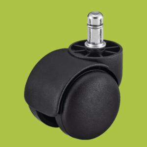 China high quality casters double wheel ring stem cabinet caster PA material wholesale