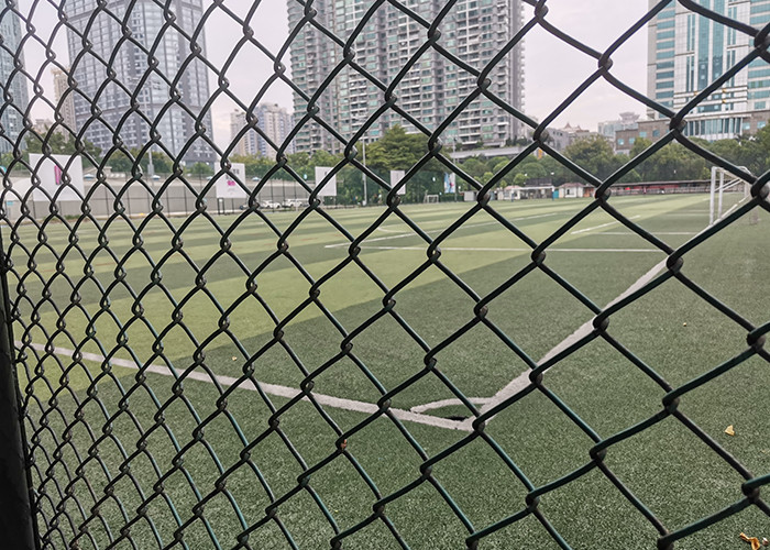 25x25mm Galvanized Chain Link Fence PVC Coated Steel Diamond Wire Mesh