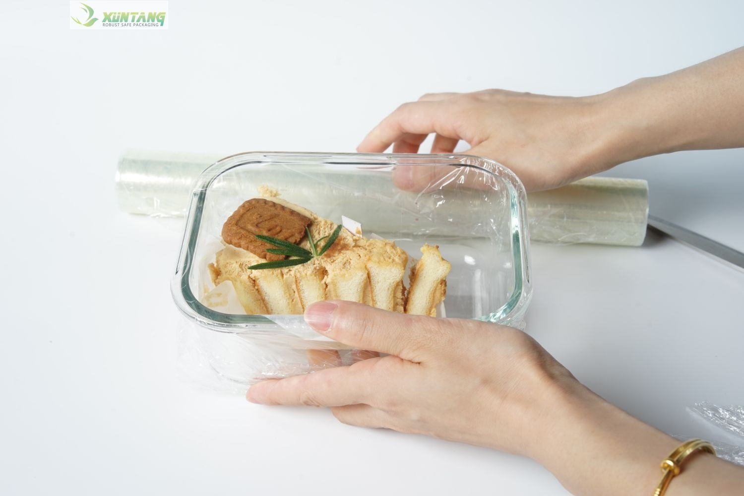 30cmx610mx13mic Plastic Cling Wrap Roll Biodegradable Compostable