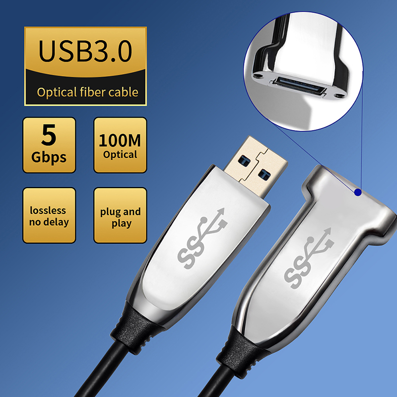 10M Extended PVC Micro Male To Female 4K USB 3.0 Connector Cable Usb Aoc Cable