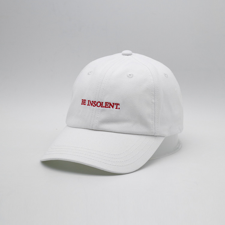 Adult Embroidered Baseball Caps Yellow And White Metal Back Closure