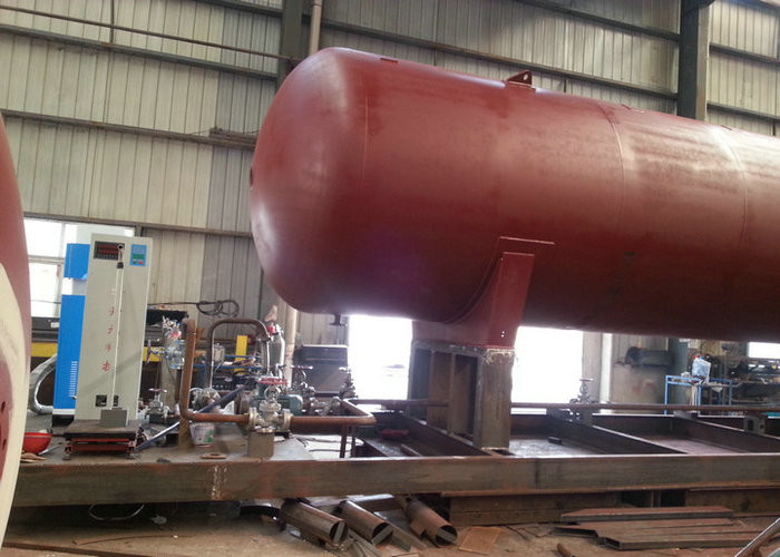 50000L LPG Gas Tank Skid Mounted , Propane Gas Tank For Mobile Gas Refilling