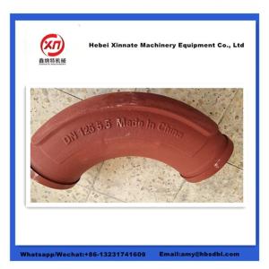 China Schwing 90 Degree Concrete Pump Elbow Putzmeister Twin Wall Elbow 10010479 wholesale