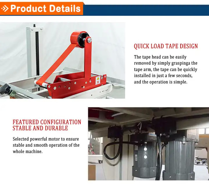 Bottom Tape Carton Sealing Tape Machine Customizable For Corrugated Box