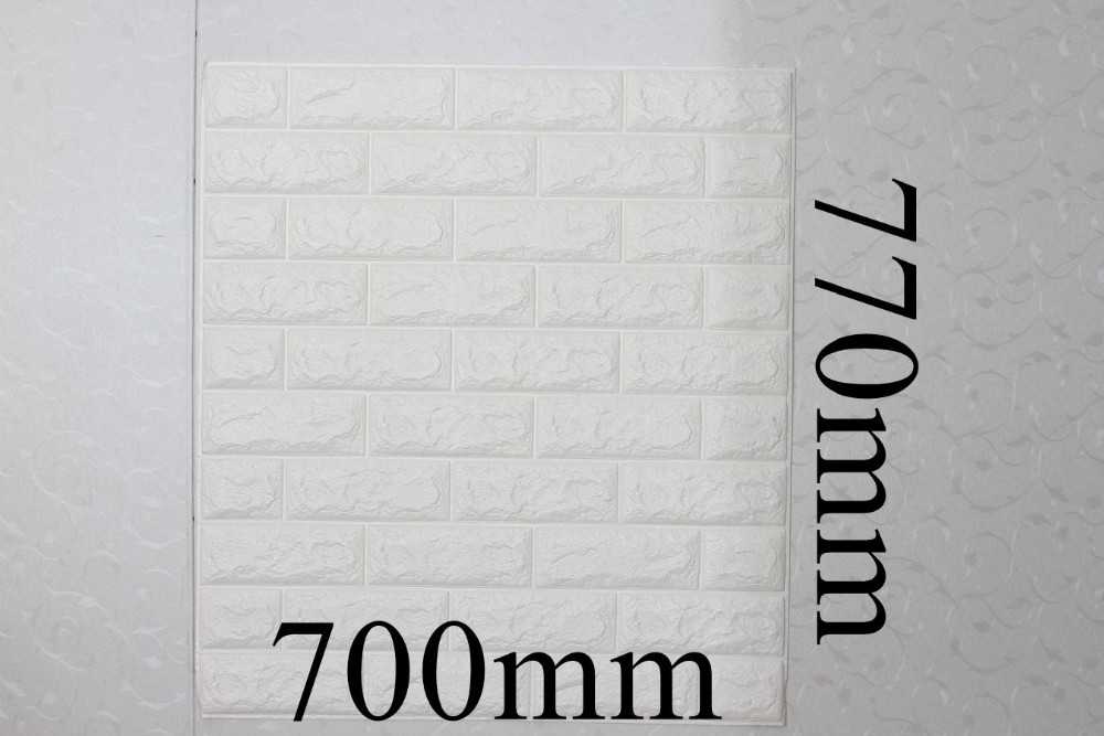 DIY Self Adhesive EVA Foam Wallpapers 3D Brick Wall Stickers for Modern Living Room Decor and Waterproof TV Background