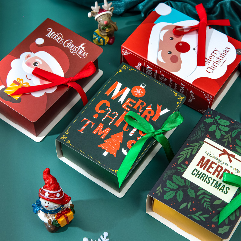 4C Chocolete Paperboard Packaging Box , AB Flute Folding Christmas Gift Boxes