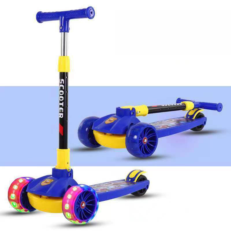 Unisex Height Adjustable Scooter for Kids Ages 4-6Y Collapsible and Portable Max Load 200 LBS