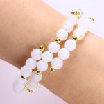 Genuine White Weathered Agate Crystal Stone Spiritual Healing Round Shape