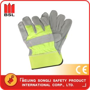 China SLG-HD6020-K cow split leather working safety gloves wholesale