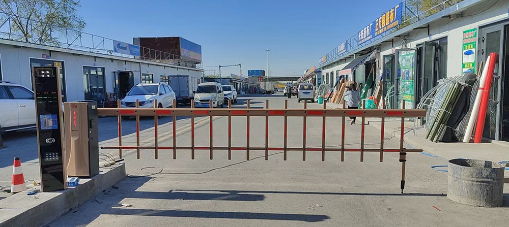 RS485 Communication Interface Electronic Barrier Gate With Straight Barrier Arm