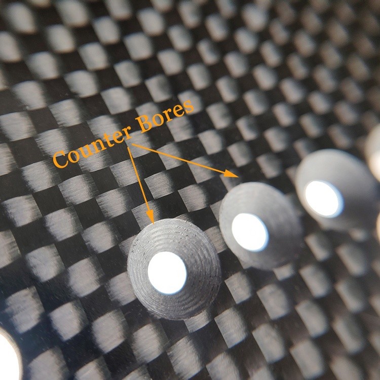 Carbon Fiber Hobby CNC RC Parts 0.2mm-100mm oem