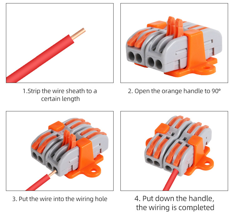 Splicing 15 Hole Screwless 10mm Terminal Block Wire Connector