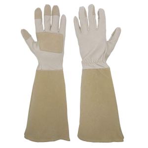 China Thornproof Leather Gauntlet Gardening Gloves wholesale