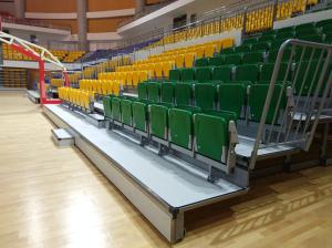 China Rise Mounted Retractable Bleacher Seating 300mm Step Height wholesale
