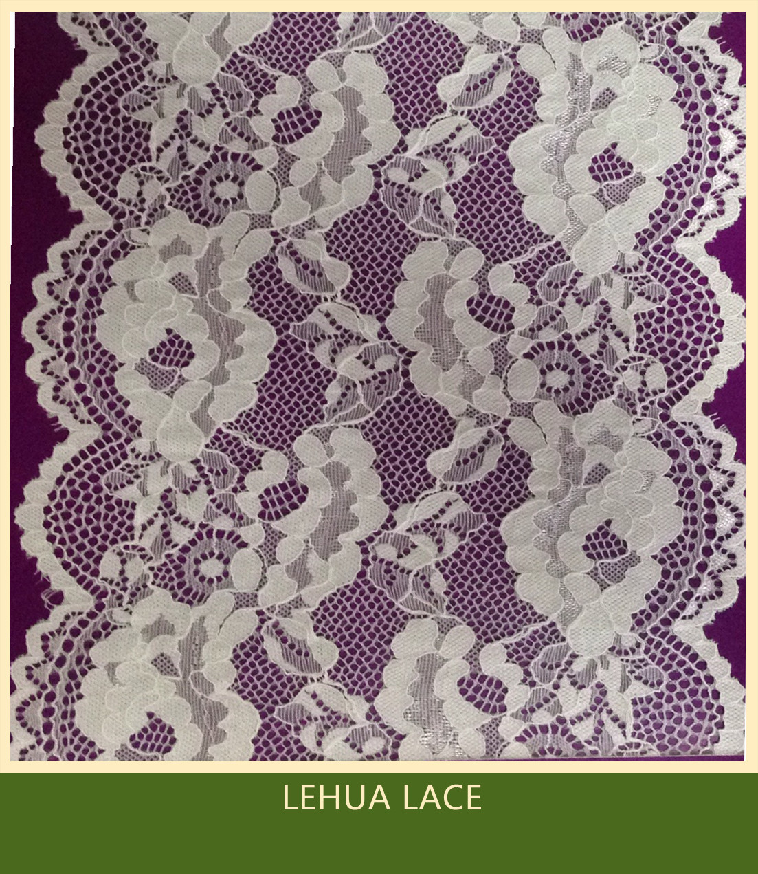 Hot Selling and nice quality Nylon Spandex Stretchy Brazil Lace from China