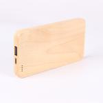 Mobile Phone Wooden Power Bank High Energy Efficiency 8000mAh / 6000mAh