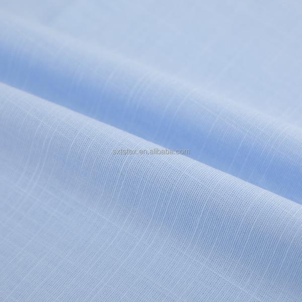 Cotton Fabric With Slub Fashion High Quality Breathable Cloth Women's Clothing Woven Custom Fabric for Clothing