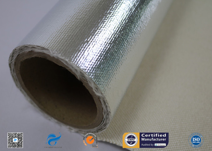 Wateproof And Fireproof Aluminum Foil Coated Fiberglass Fabric