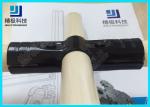 Straight Way Metal Pipe Joints PE Coated Steel Pipe For Warehouse Shelves HJ-4