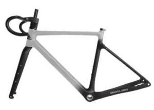 China Carbon Fiber Bike Frame Road Gravel Aero Road Bike Frame 700C Matte black wholesale