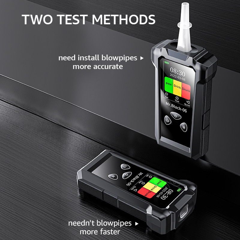 High Accuracy Breath Analyzer Machine Police Quality Breathalyzer Two Mode Detection