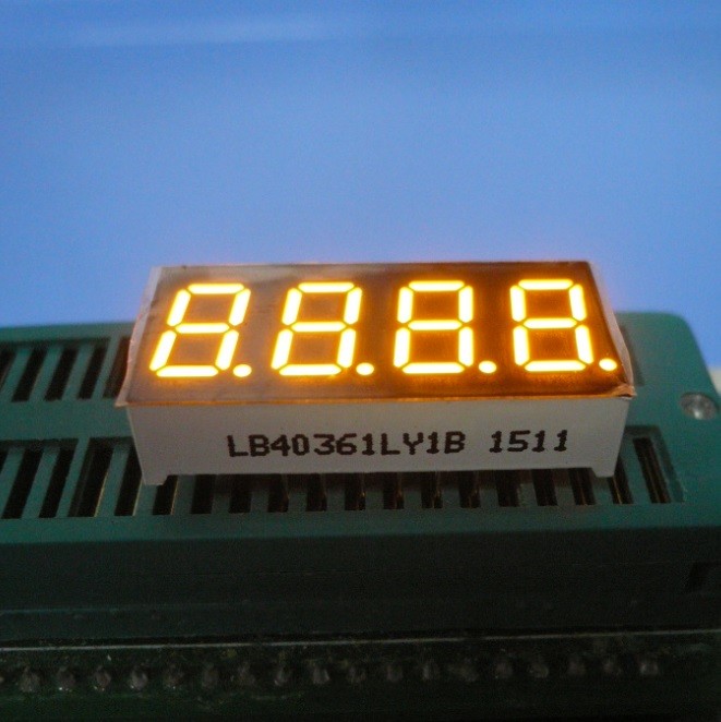 Four Digit 0.36" Common Cathode 7 Segment Display For Medical Instrument