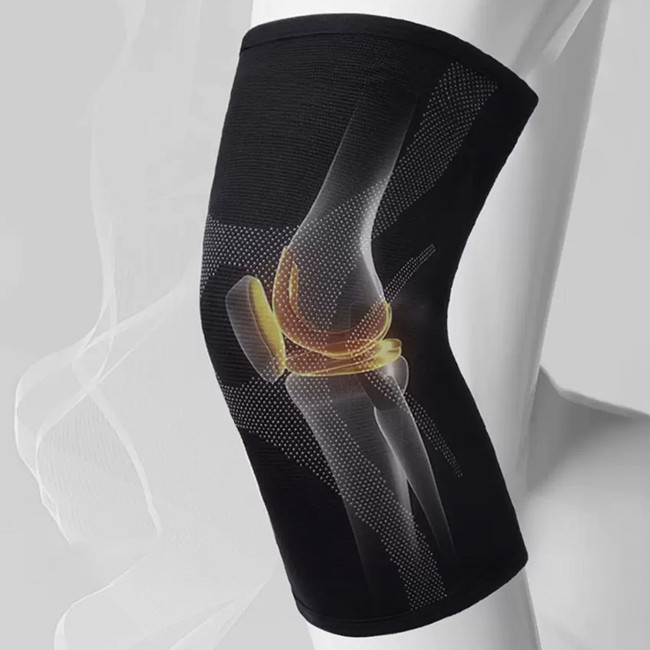 Custom Anti Slip Elastic Compression Knee Sleeves For Basketball And Gym Sports